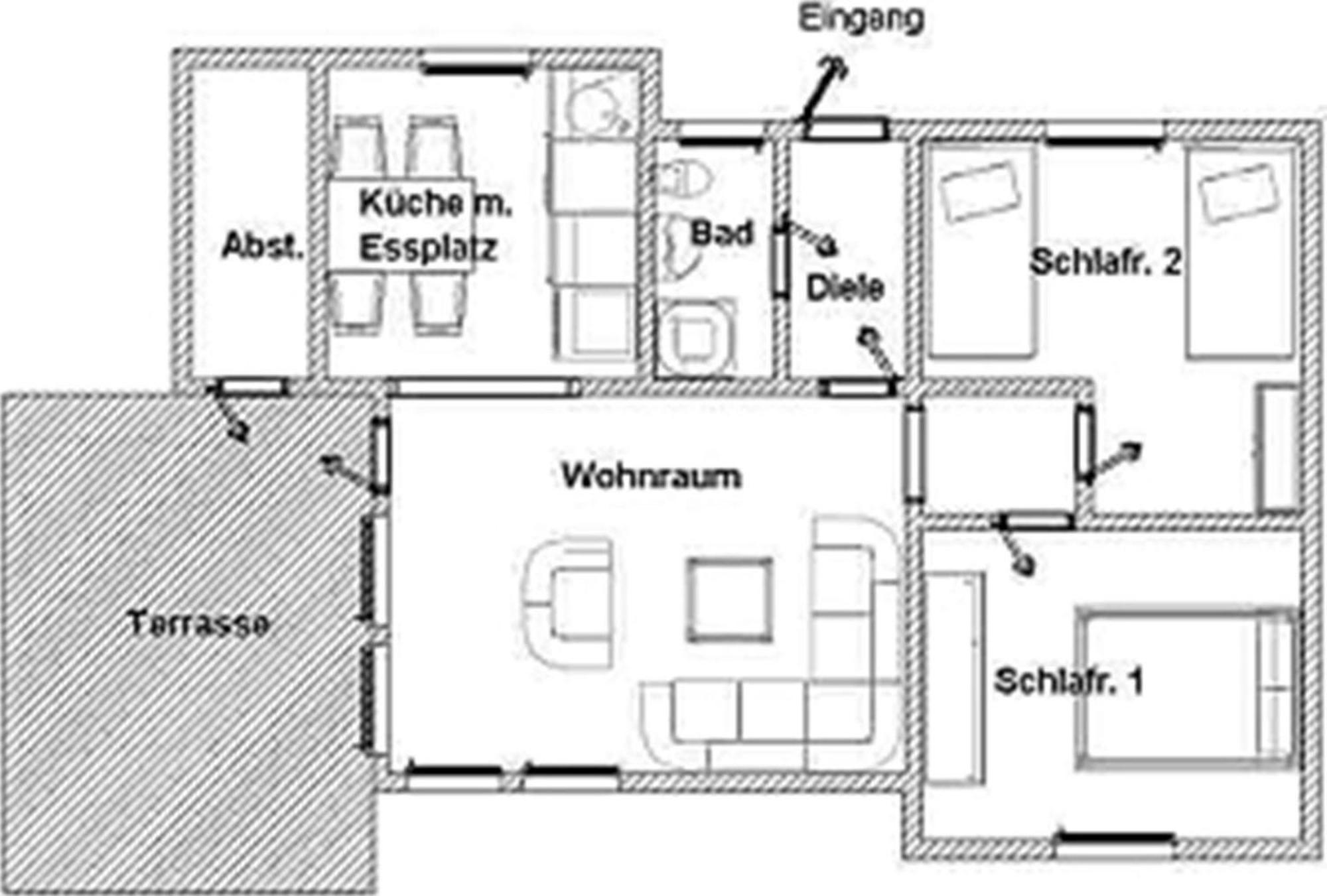 Bungalow M 43 In Burhave Exterior foto